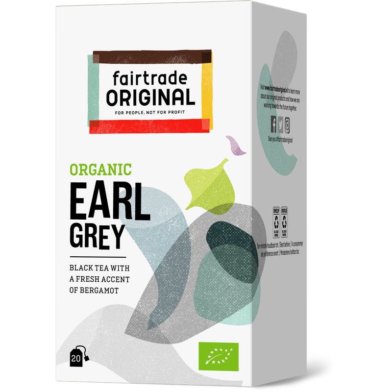 Fairtrade Original Biologischer Earl Grey Tea, 20 Beutel, Fairtrade. Mit frischem Bergamotte- Akzent. - Produktbild