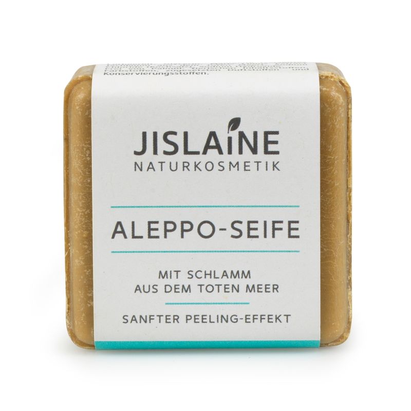 Jislaine Naturkosmetik Aleppo-Seife mit Schlamm aus dem Toten Meer, 100g - Produktbild