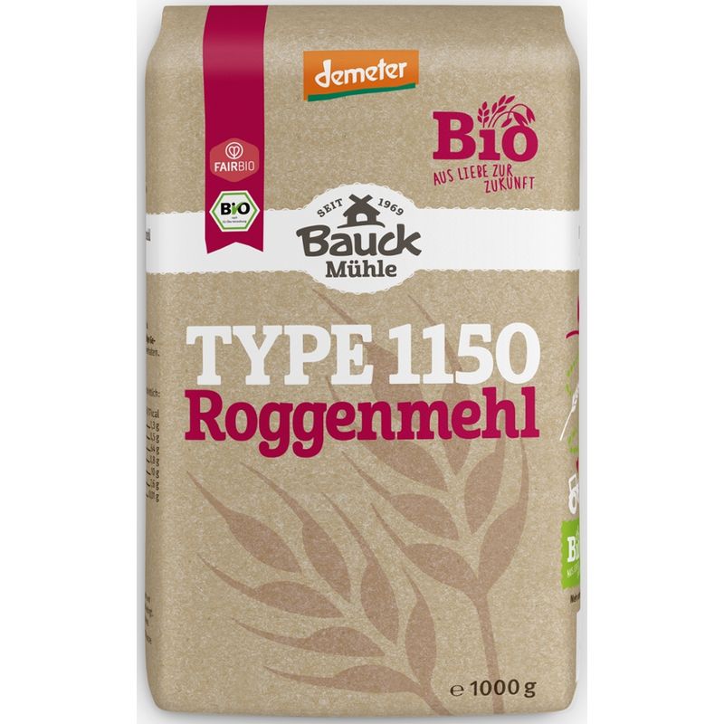 Bauck Mühle Roggenmehl Type 1150 Demeter - Produktbild