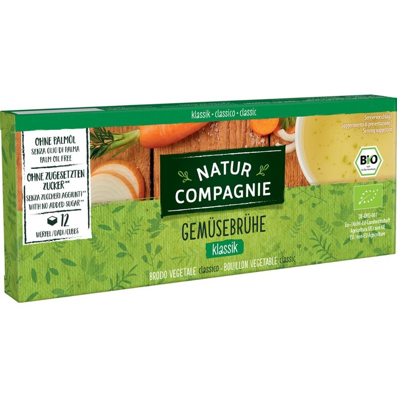 Natur Compagnie Gemüsebrühe, 12 Würfel - Produktbild