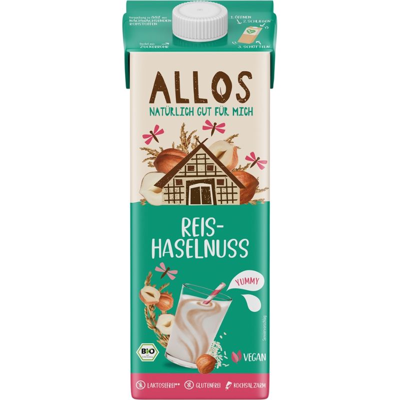 Allos Reis-Haselnuss Drink - Produktbild