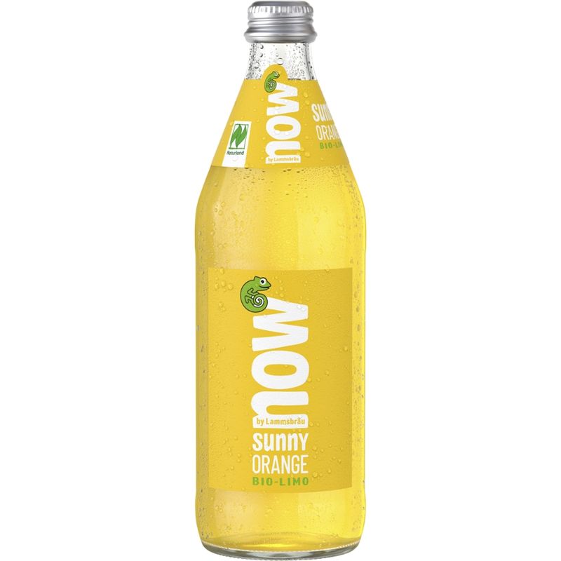 now now Bio Limo Sunny Orange 0,5l - Produktbild