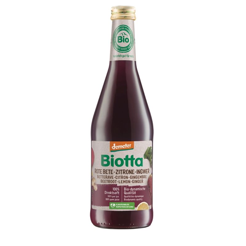 Biotta Demeter Rote Bete-Zitrone-Ingwer - Produktbild