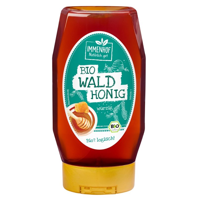 Immenhof  Immenhof-Honig BIO Wald flüssig Spender 350g - Produktbild
