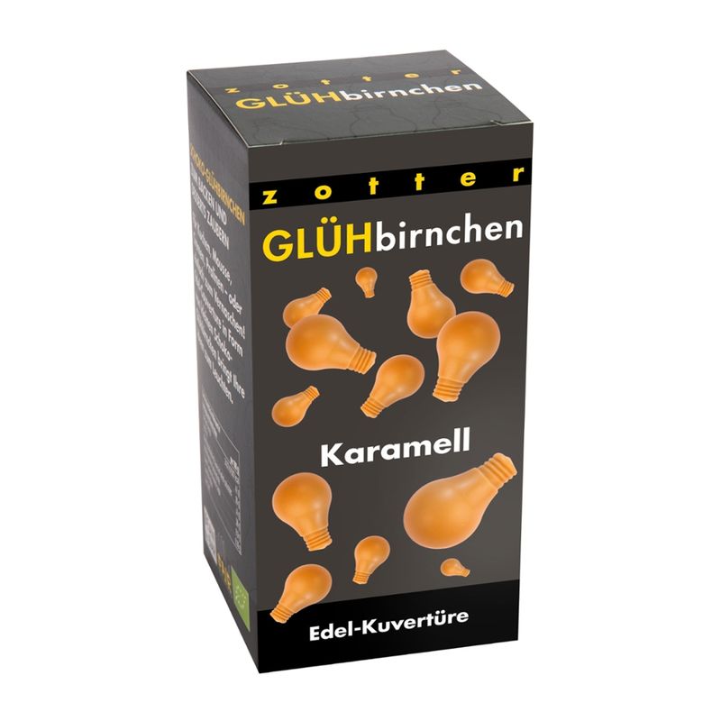 Zotter Schokolade Glühbirnchen - Karamell - Produktbild