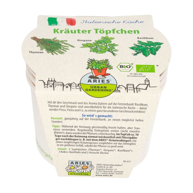 Aries Kräutertöpfchen Ital. Küche - Produktbild