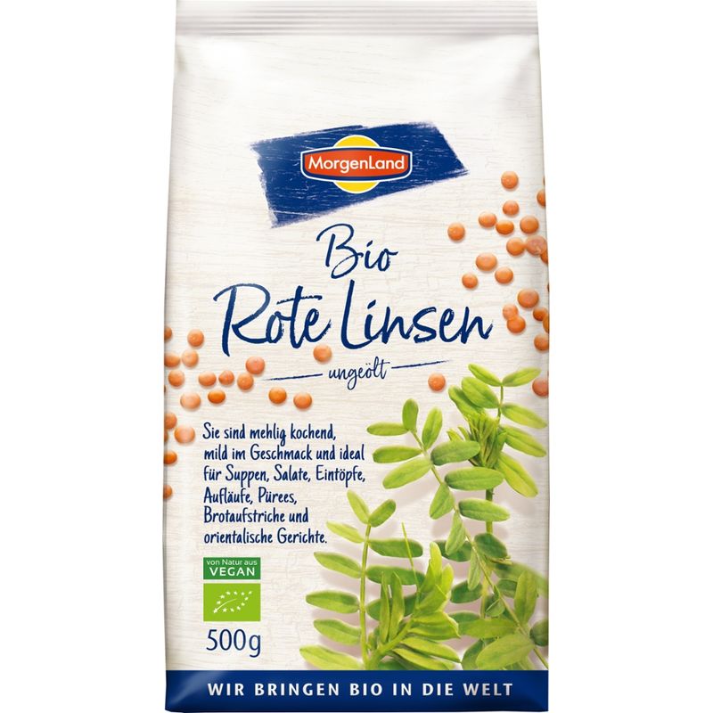 MorgenLand Bio Rote Linsen - Produktbild