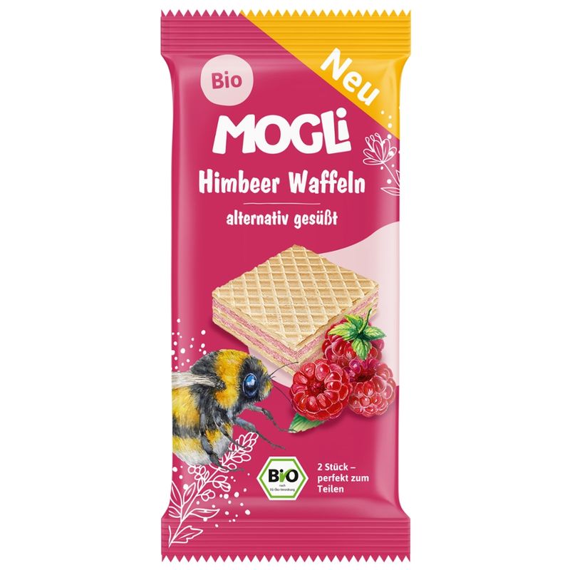 Mogli Bio Himbeer Waffeln - Produktbild