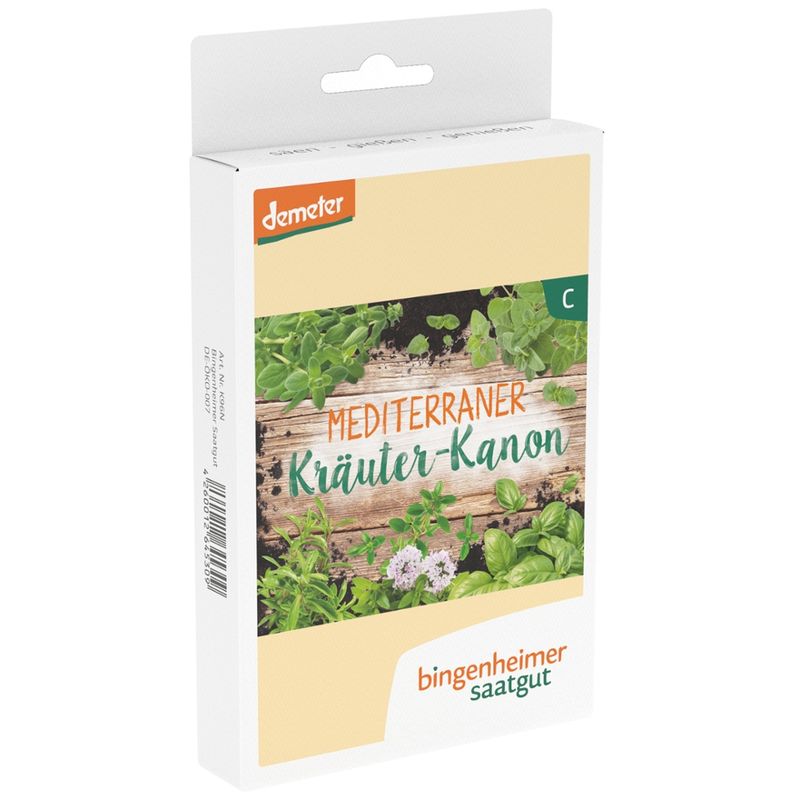 Bingenheimer Saatgut Mediteraner Kräuter-Kanon - 5 Sorten für das Feinschmeckerherz - Produktbild