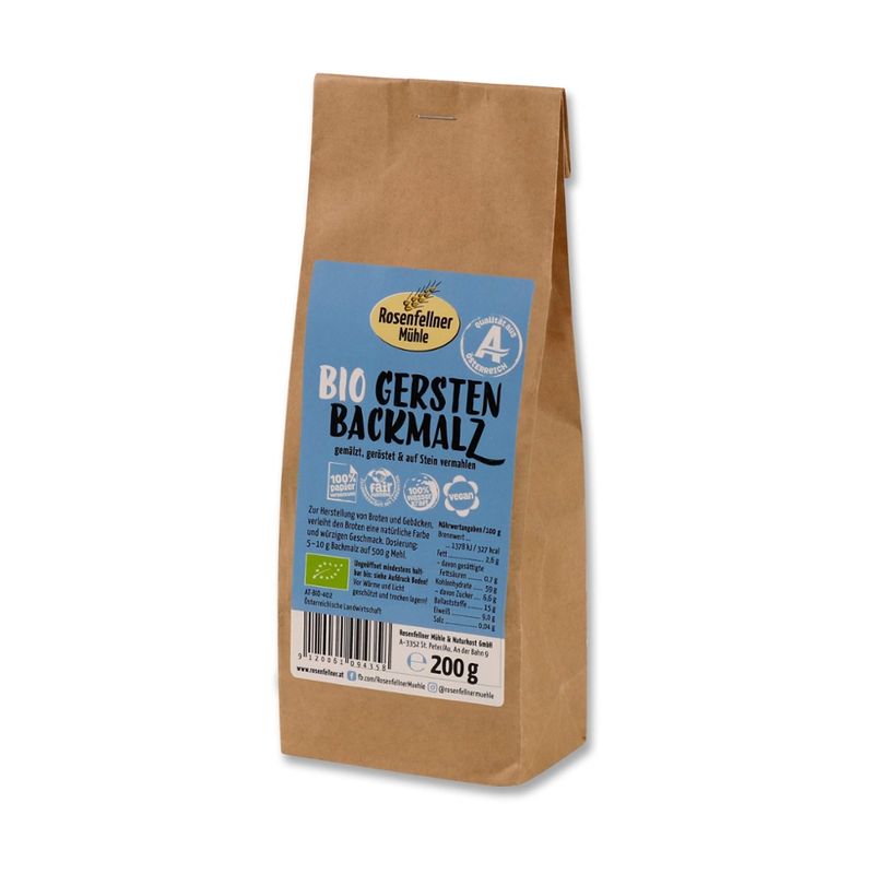 Rosenfellner Mühle & Naturkost Bio Gerstenbackmalz 200g - Produktbild