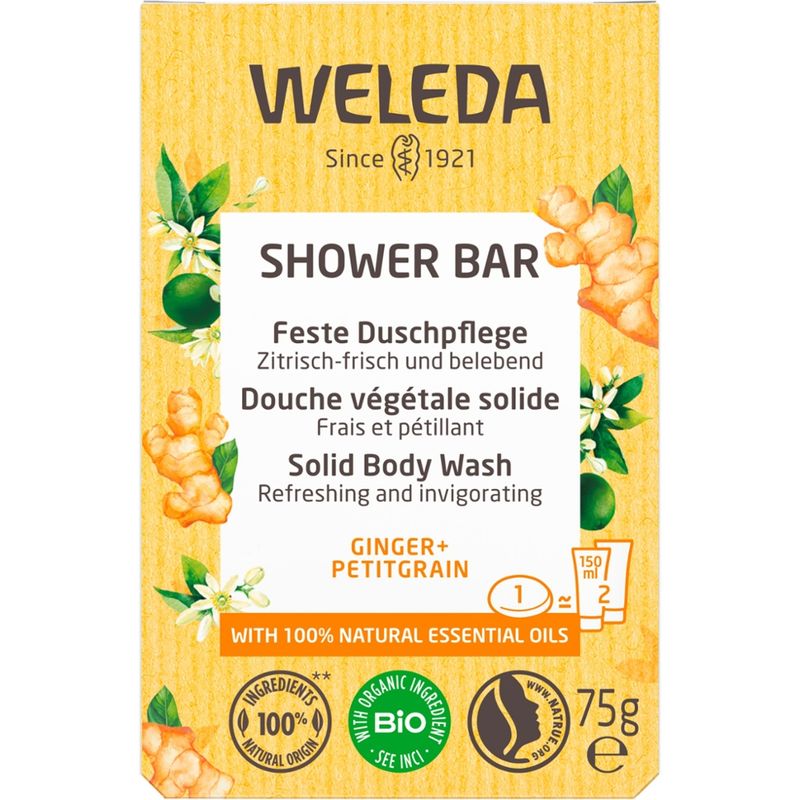 Weleda WELEDA Feste Duschpflege Ginger+Petitgrain - Produktbild