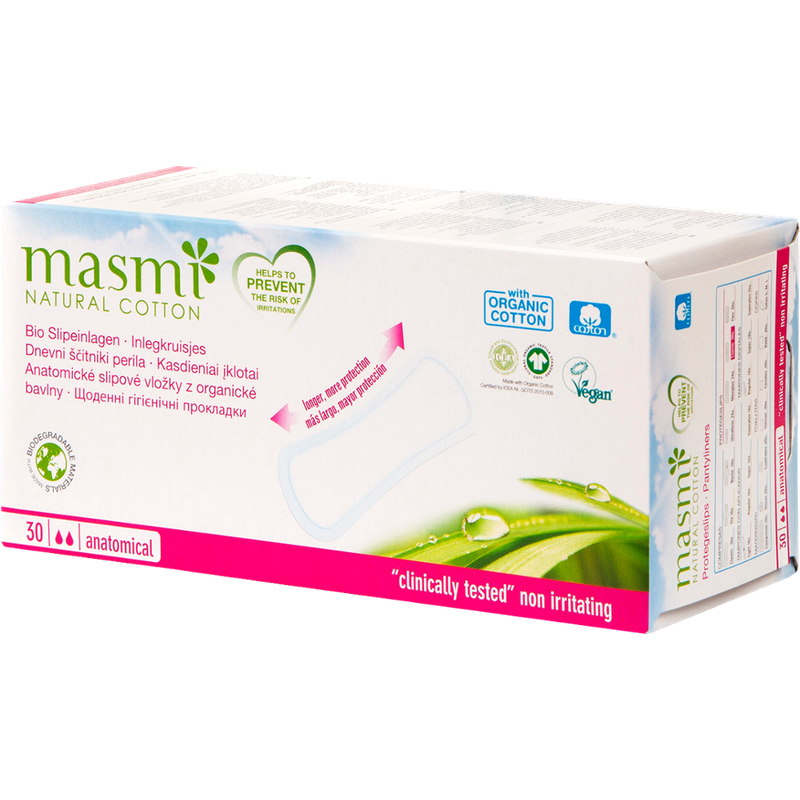 MASMI ORGANIC CARE Bio Slipeinlagen Classic aus 100% GOTS Bio Baumwolle MASMI - Produktbild