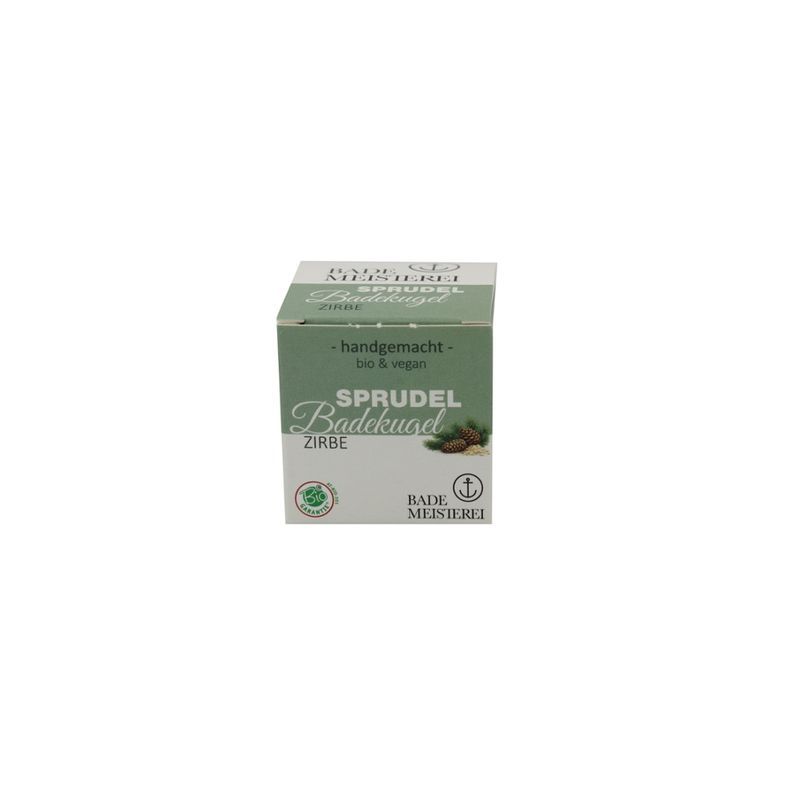 Bademeisterei Bademeisterei Bio & Vegane Sprudelbadekugel "Zirbe" 50g AT-BIO-301 - Produktbild