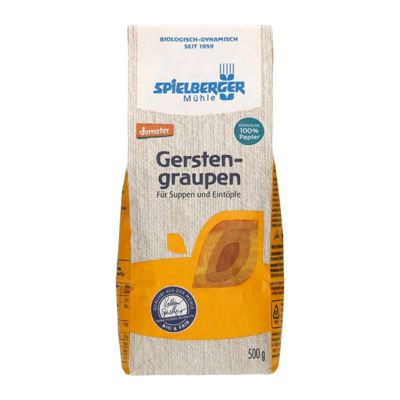 Spielberger Mühle Gerstengraupen, demeter - Produktbild