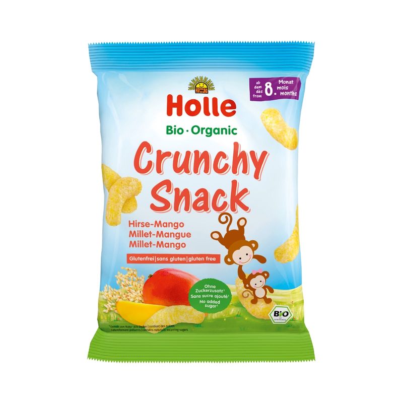 Holle  Bio-Crunchy Snack Hirse-Mango - Produktbild