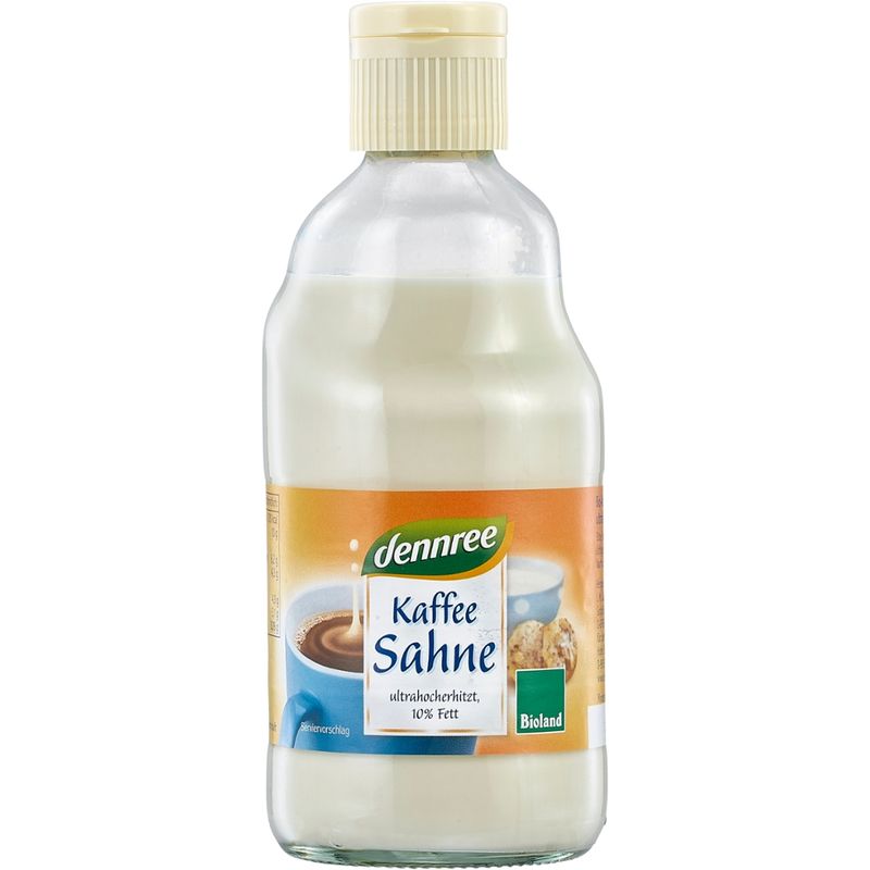 dennree Kaffeesahne ultrahocherhitzt, 10% Fett - Produktbild