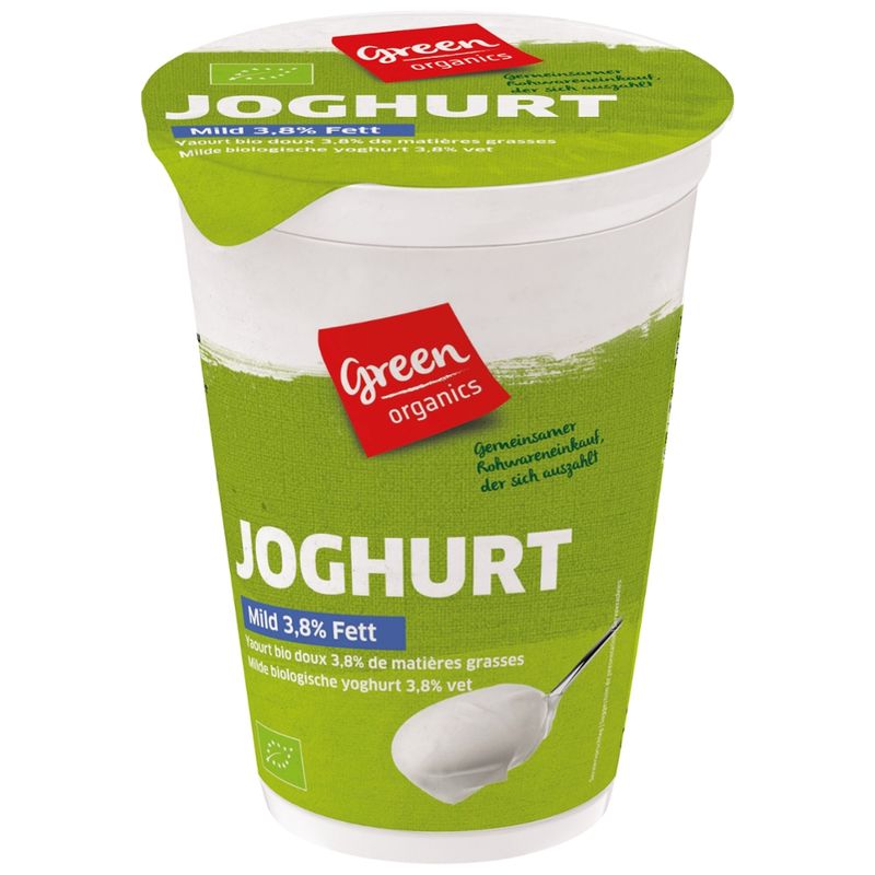 greenorganics greenorganics Joghurt Natur Mild 3,8% Fett - Produktbild