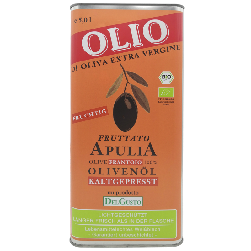 DelGusto Olivenöl FRUTTATO extra vergine fruchtig - Produktbild