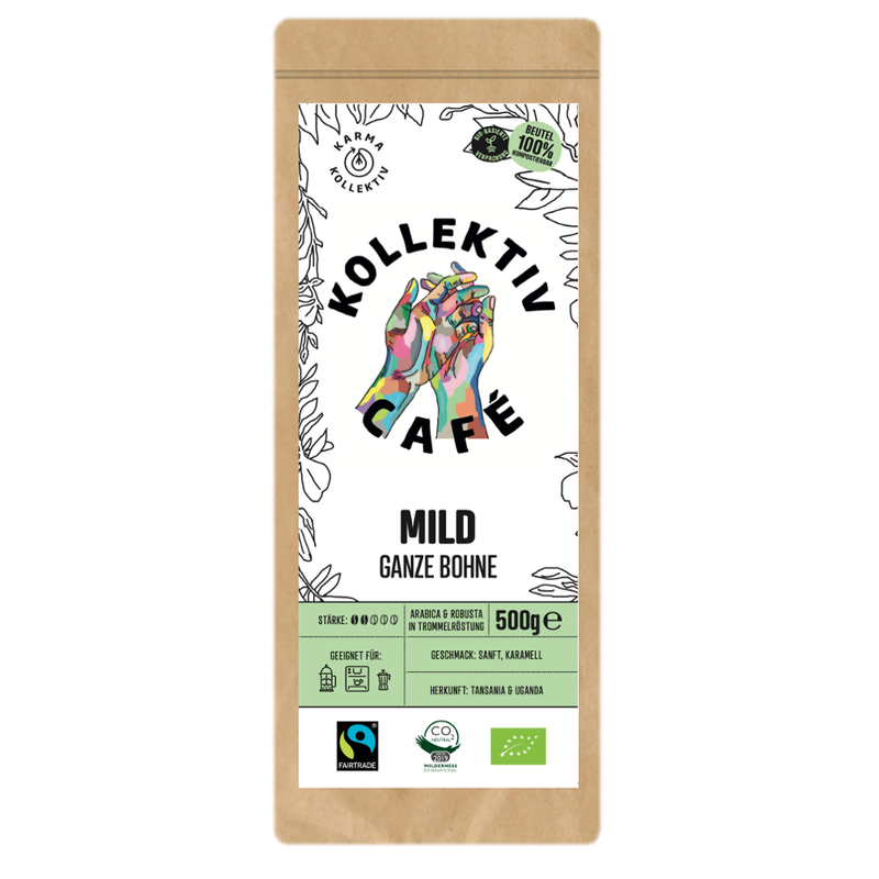 KollektivCafé KollektivCafé Mild, Bio-Röstkaffee aus ganzen Bohnen - Produktbild