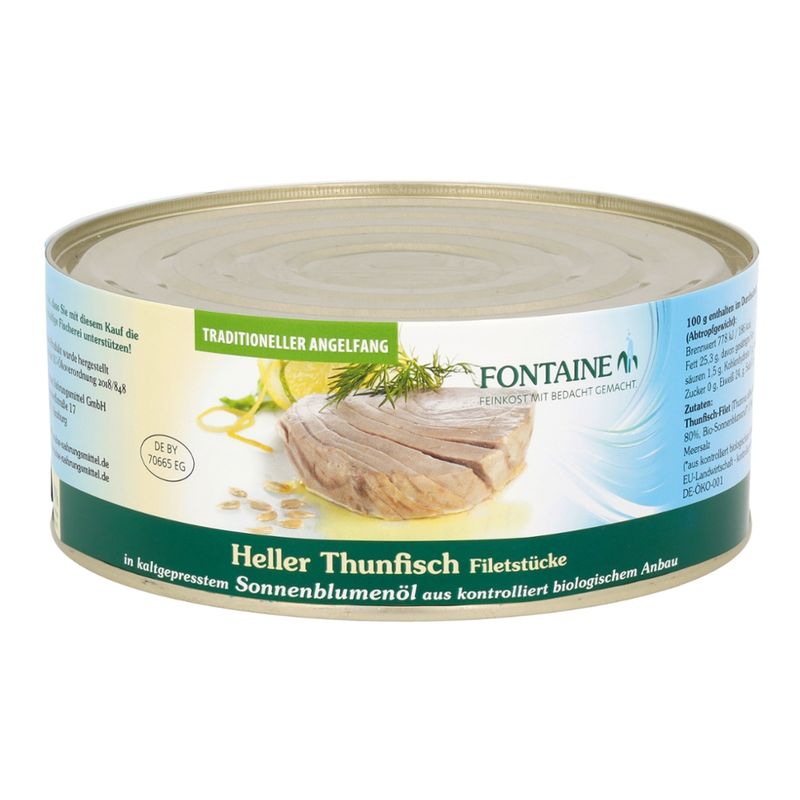 Fontaine Heller Thunfisch in Bio-Sonnenblumenöl - Produktbild