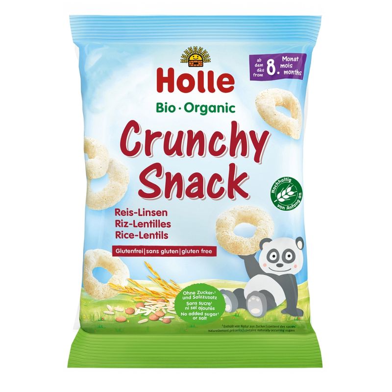 Holle  Bio-Crunchy Snack Reis-Linsen - Produktbild