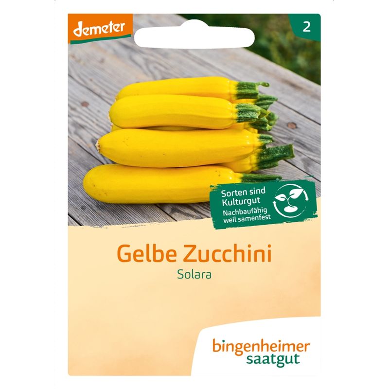 Bingenheimer Saatgut Solara - Zucchini (Saatgut) - Produktbild