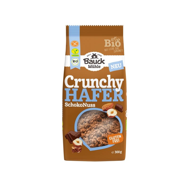 Bauck Mühle Hafer Crunchy Schoko Nuss Bio gf - Produktbild