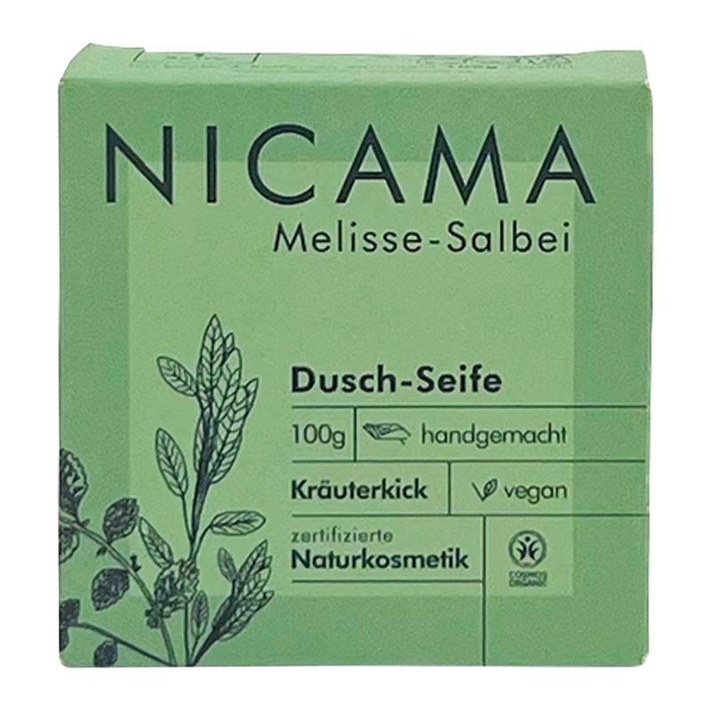 NICAMA NICAMA zertifizierte Bio-Seife Melisse-Salbei 100g - Produktbild