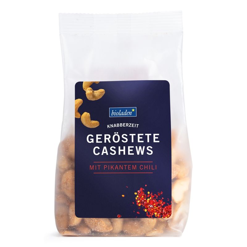 bioladen Geröstete Cashews mit pikantem Chili - Produktbild