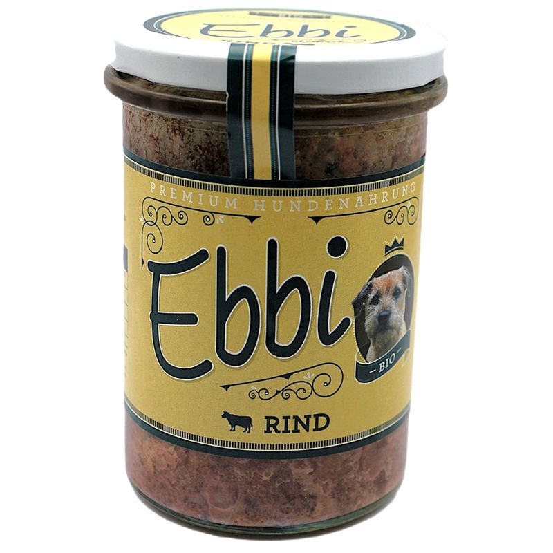 Wuff & Mau Heimtiernahrung  Ebbi Bio Rind Hundefutter 400g - Produktbild