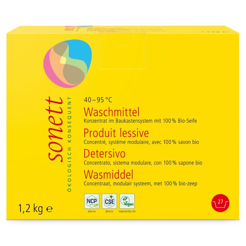 SONETT Waschmittel Pulver Konzentrat 40–95°C - Produktbild