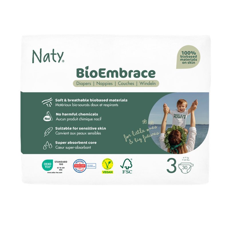 Naty Naty Windeln BioEmbrace Gr. 3 (4-9 kg), 30 St - Produktbild