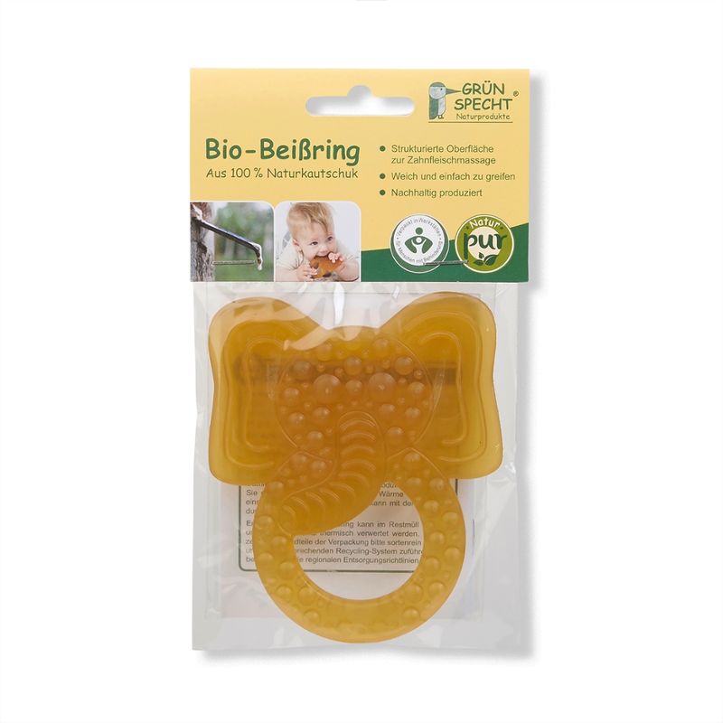 GRÜNSPECHT Naturprodukte GRÜNSPECHT Bio-Beißring Elefant aus Naturkautschuk, - Produktbild