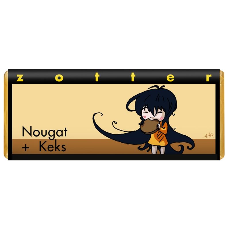 Zotter Schokolade Nougat und Keks - Produktbild