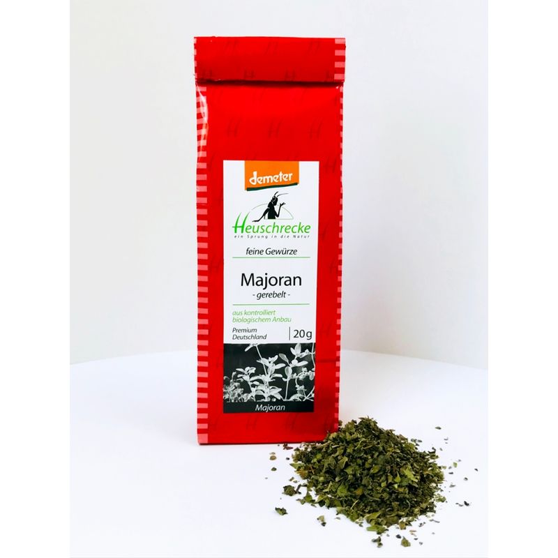 Heuschrecke Majoran, Demeter, gerebelt, kbA - Produktbild