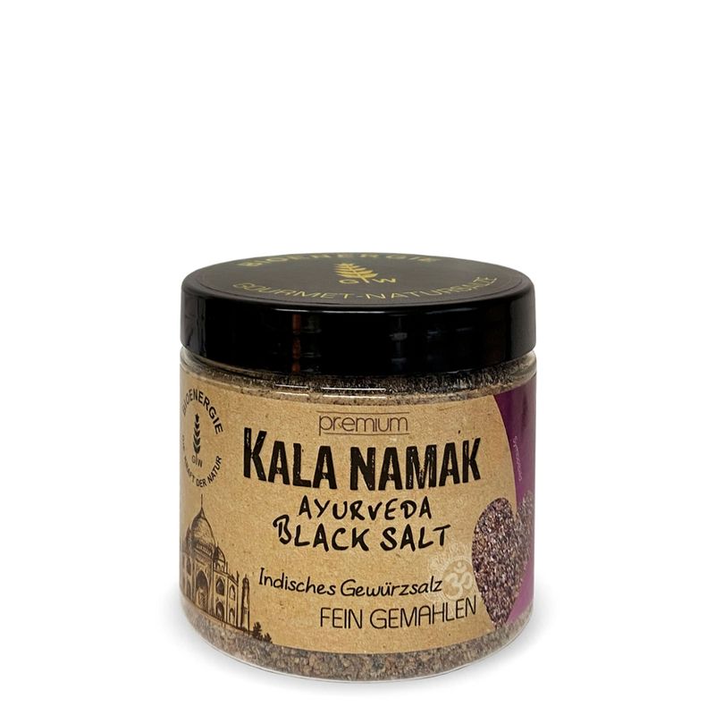 BIOENERGIE KALA NAMAK fein gemahlen, Ayurvedisches Steinsalz, Black Salt, unjodiert, vegan - Produktbild