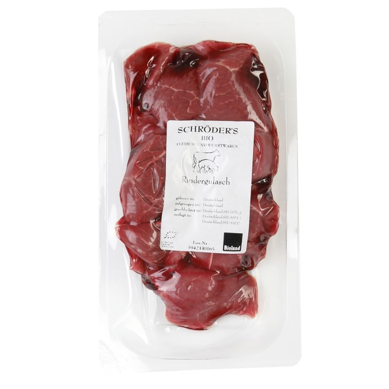 Schröder's Bio Fleisch- und Wurstwaren Rindergulasch ca. 400 g - Produktbild