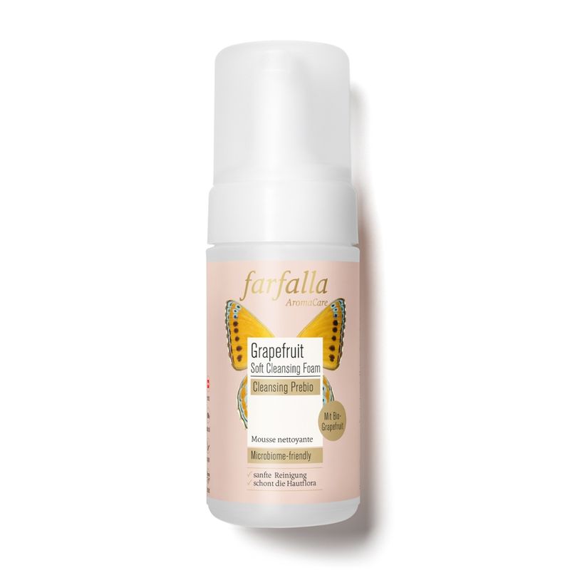 farfalla Grapefruit Soft Cleansing Foam, Cleansing Prebio, 120ml - Produktbild