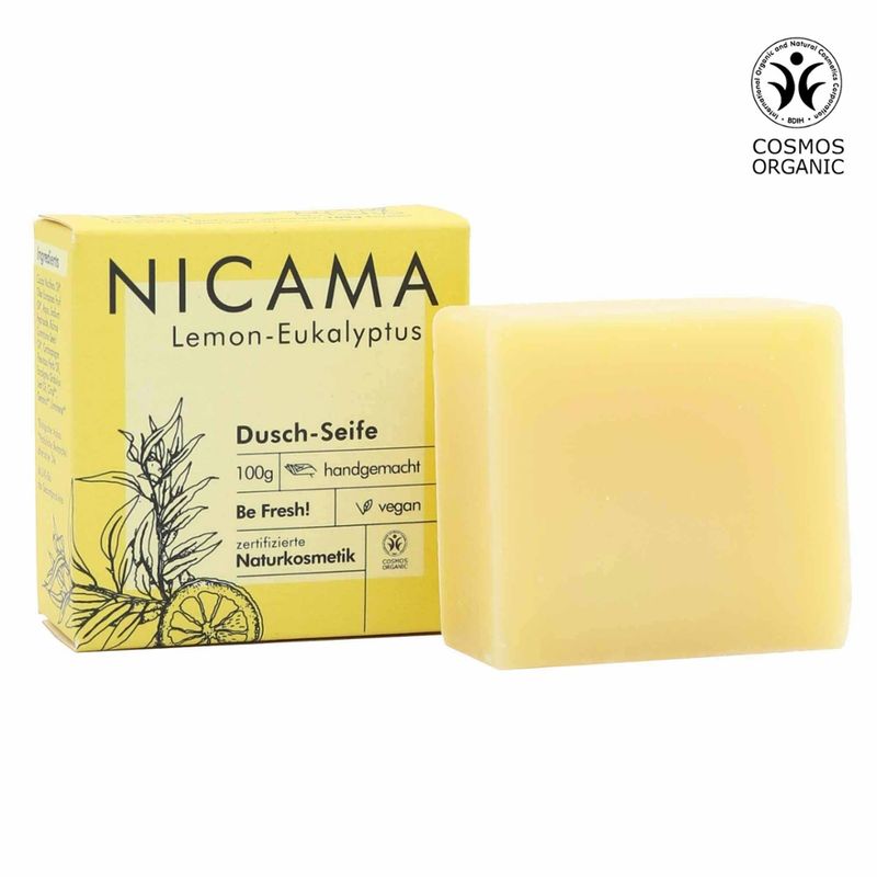 NICAMA NICAMA zertifizierte Bio-Seife Lemon-Eukalyptus 100g - Produktbild