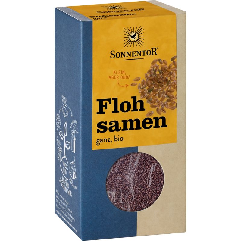 Sonnentor Flohsamen ganz, Packung - Produktbild