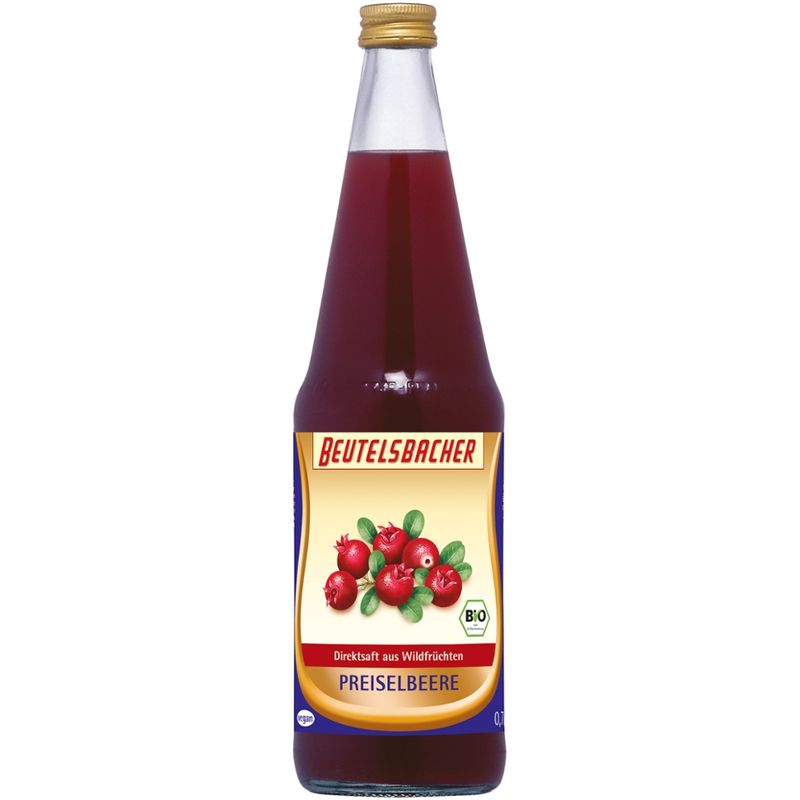 BEUTELSBACHER Preiselbeersaft Muttersaft - Produktbild