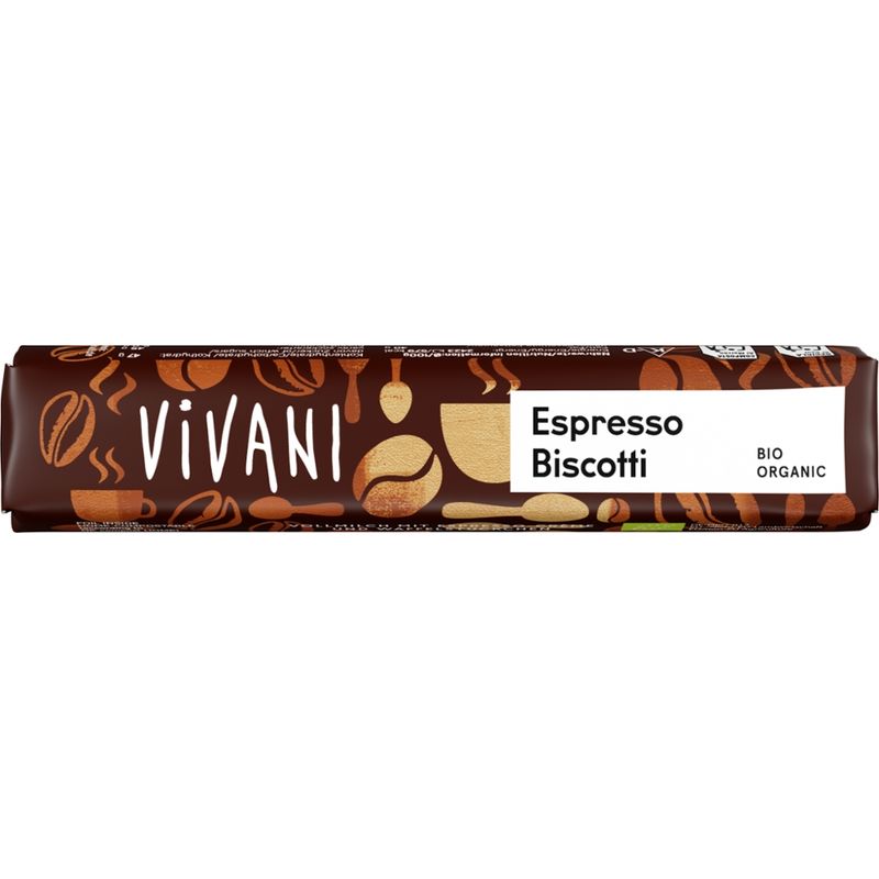 Vivani Espresso Biscotti Schokoriegel - Produktbild