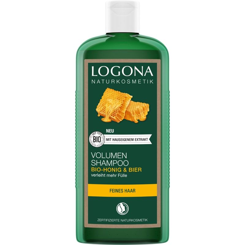 Logona Volumen Shampoo Bier& Bio-Honig - Produktbild