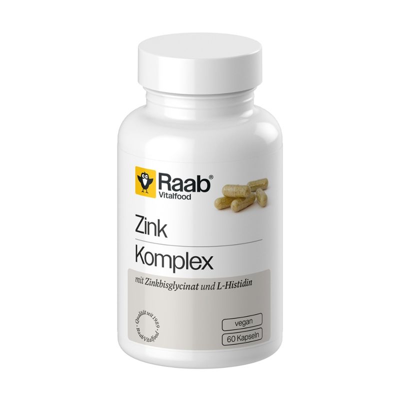 Raab Vitalfood Zink Komplex Kapseln à 500 mg - Produktbild