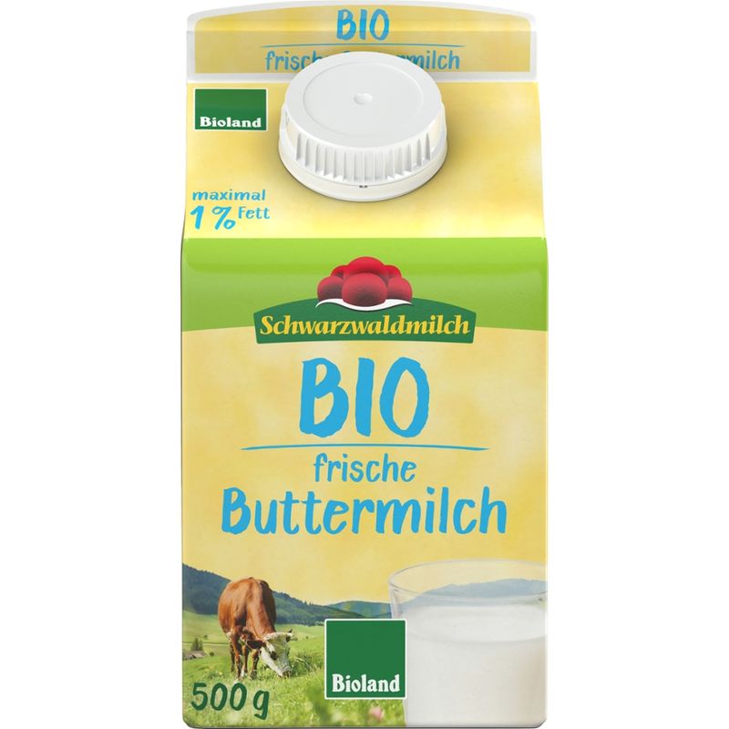 Schwarzwaldmilch BIO SWM BIO Buttermilch 1% 10x0,5L PG - Produktbild