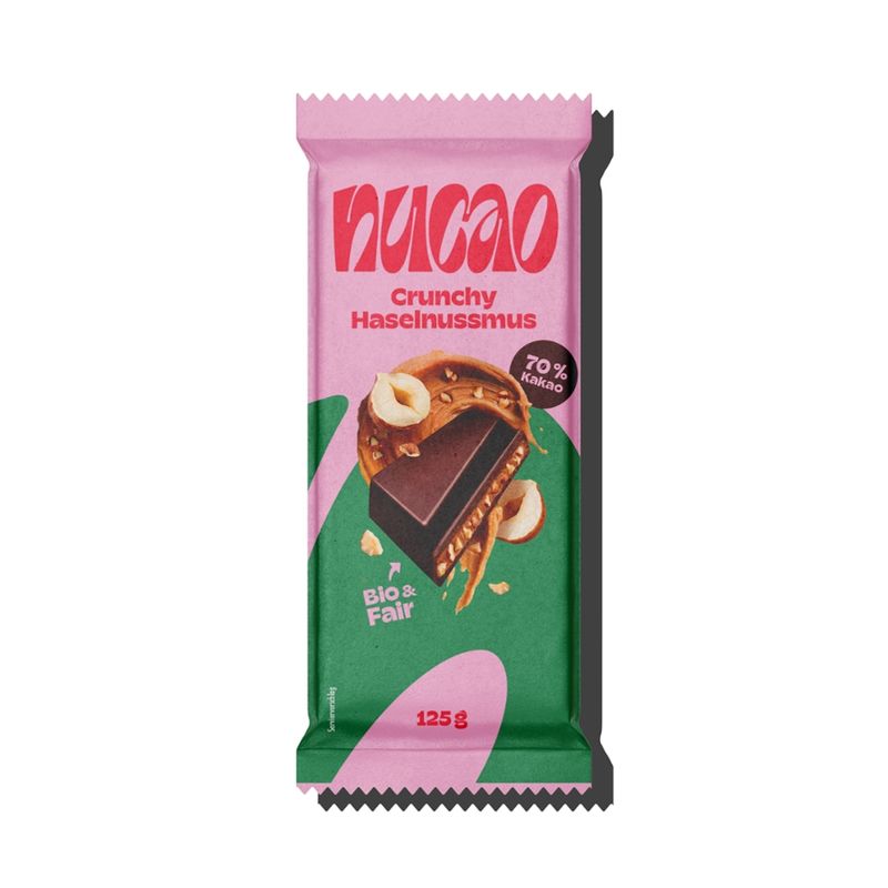 nucao nucao Tafelschokolade Crunchy Haselnussmus - Produktbild
