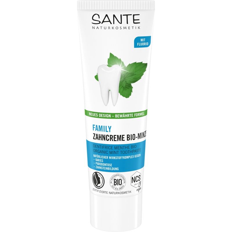 Sante FAMILY Toothpaste Bio-Minze mit Fluorid - Produktbild