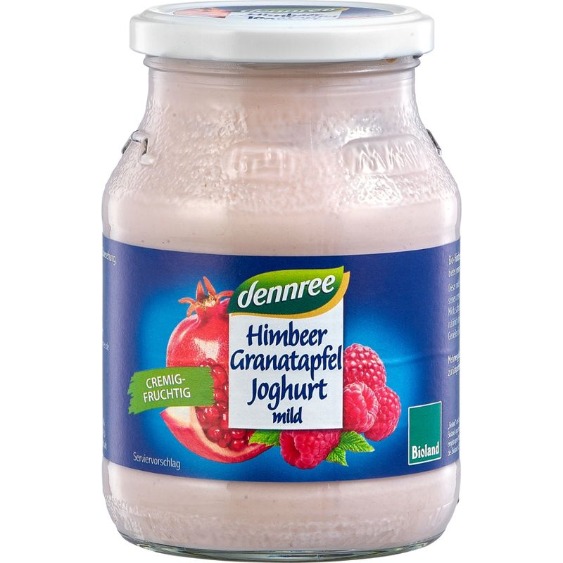 dennree Himbeer-Granatapfel-Joghurt, mild - Produktbild