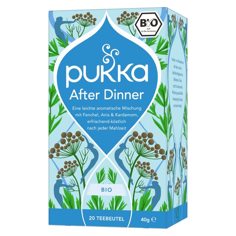 Pukka Pukka Bio-Kräutertee After Dinner, mit Fenchel, Anis und Kardamom, 20 Teebeutel - Produktbild