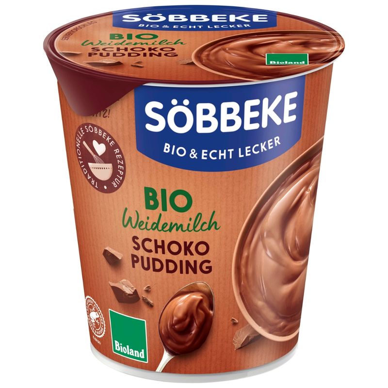 Söbbeke Bio Weidemilch Schoko Pudding 400g - Produktbild